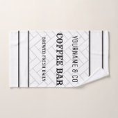 Custom Coffee Bar Modernes Bauernhaus Handtuch (Handtuch)