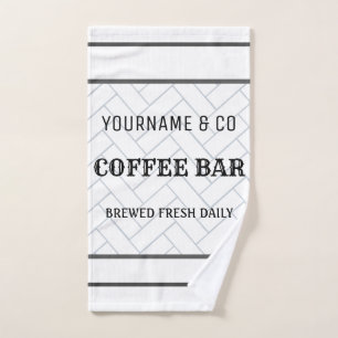 Custom Coffee Bar Modernes Bauernhaus Handtuch