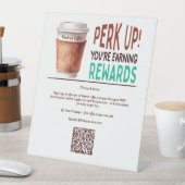 Custom Coffee Café Loyalty Sockelschild (In Situ)