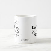 Custom Coffee Lover Heart Arrow Valentine Kaffeetasse (Mittel)