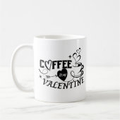 Custom Coffee Lover Heart Arrow Valentine Kaffeetasse (Links)