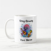 Custom Coffee Mug | Retro Octopus | Name & Text Kaffeetasse (Links)