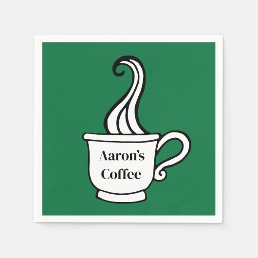 Custom Coffee Napkins Serviette (Vorderseite)
