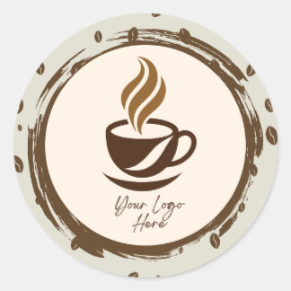 Custom Coffee Product Label Stickers | Cozy Coffee