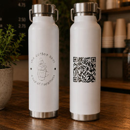 Custom Coffee Shop Fügen Sie Ihr Logo Minimalistis Trinkflasche