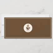 Custom Coffee Shop Gift Certificate | Personalized (Rückseite)