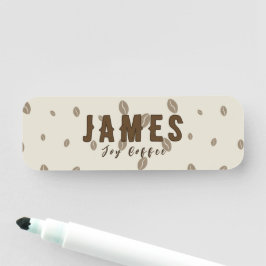 Custom Coffee Shop Name Tag | Personalized Busines Namensschild
