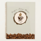 Custom Coffee Shop Planner – Personalized Business Planer (Vorderseite)