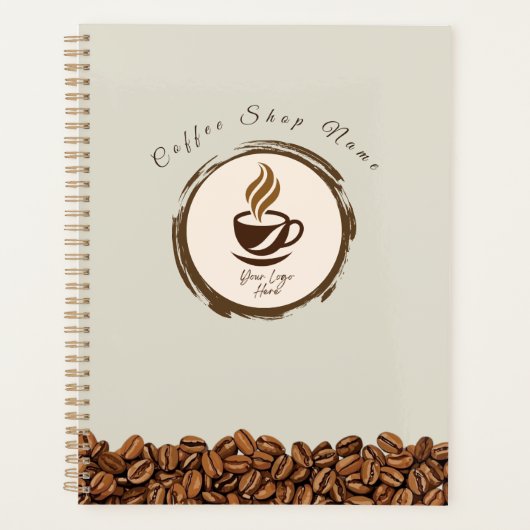 Custom Coffee Shop Planner – Personalized Business Planer (Vorderseite)