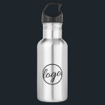 Custom Coffee Shop Restaurant Business-Logo Edelstahlflasche<br><div class="desc">Custom Stainless Steel Water Bottle mit Ihrem Firmenlogo,  perfekt als Ware,  die den Kunden zum Kauf in einem Café,  Café oder Restaurant zur Verfügung steht,  oder als ein Geschenk in einer Messe oder Kundengeschenke.</div>