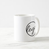 Custom Coffee Shop Restaurant Business-Logo Kaffeetasse (VorderseiteRechts)