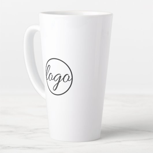 Custom Coffee Shop Restaurant Business-Logo Milchtasse (Linke Ecke)