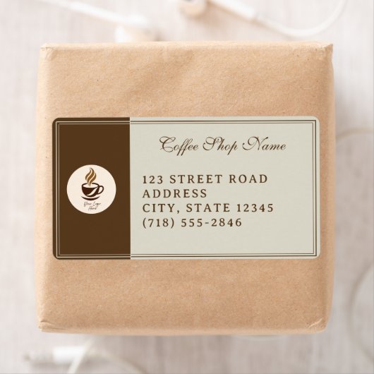 Custom Coffee Shop Shipping Labels – Personalized (Insitu)