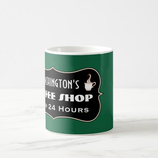 Custom Coffee Shop Tasse Geschenk (Mittel)