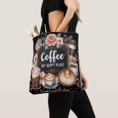 ☕ Custom Coffeecore Kitchen Café Kaffee Happy Plac Tasche (Von Nahem)