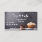 Custom Coffeehouse Café Coffee Shop Business Card Visitenkarte (Vorderseite)