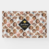 Custom Collage 12 Foto - Graduation Party Banner (Horizontal)