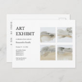 Custom Collage Art Exhibition Postcard Postkarte (Vorne/Hinten)
