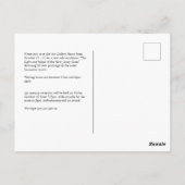 Custom Collage Art Exhibition Postcard Postkarte (Rückseite)