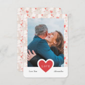 Custom Collage Couple Foto & Valentinstag Dankeskarte (Vorne/Hinten)