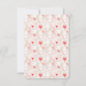 Custom Collage Couple Foto & Valentinstag Dankeskarte (Rückseite)