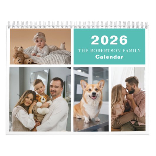 Custom Collage Modern Family - 40 Foto 2025 Kalender (Titelbild)