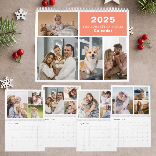 Custom Collage Modern Family - 40 Foto 2025 Kalender