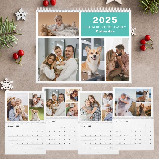 Custom Collage Modern Family - 40 Foto 2025 Kalender