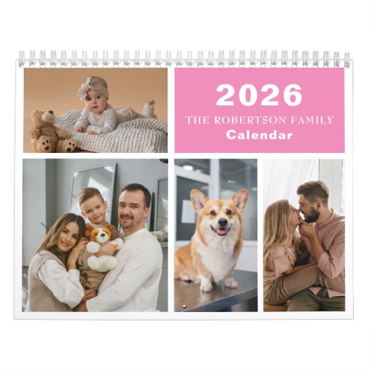 Custom Collage Modern Family - 40 Foto 2025 Kalender (Titelbild)