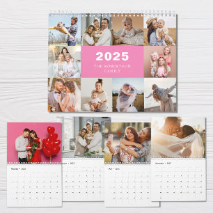 Custom Collage Modernes Family Foto 2025 Kalender