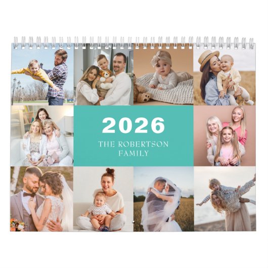 Custom Collage Modernes Family Foto 2025 Kalender (Titelbild)