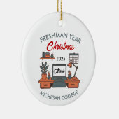 Custom College Freshman, New College Student Keramik Ornament (Rechts)
