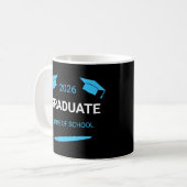 Custom College School Graduation 2026 Kaffeetasse (Vorderseite Links)