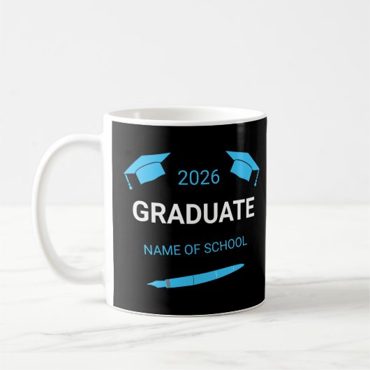Custom College School Graduation 2026 Kaffeetasse (Links)