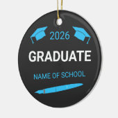 Custom College School Graduation 2026 Keramik Ornament (Links)