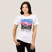 Custom Colombo Sri Lanka: Cosmic Skyline Graphic  Tri-Blend Shirt (Vorderseite voll)