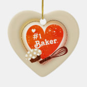 Custom color #1 Baker Christmas tree ornament (Hinten)