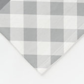 Custom Color and Name Classic Gingham Check Fleecedecke (Ecke)