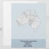 Custom Color Australia Karte (Vorne/Hinten)