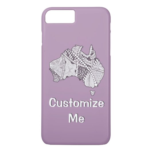 Custom Color Australia Karte Case-Mate iPhone Hülle (Rückseite)