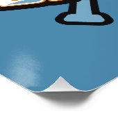 Custom Color Baseball Poster (Ecke)