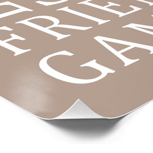 Custom Color Beach House Poster (Ecke)