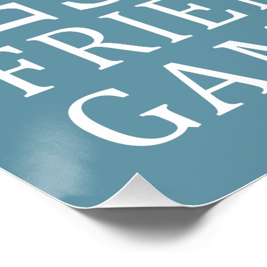 Custom Color Beach House Poster (Ecke)