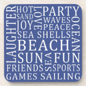 Custom Color Beach House Untersetzer Set (Vorderseite)