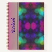 Custom Color Bokeh-Notebook Notizblock (Vorderseite)