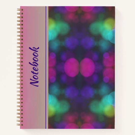 Custom Color Bokeh-Notebook Notizblock (Vorderseite)