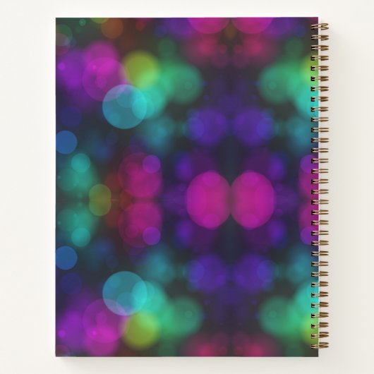 Custom Color Bokeh-Notebook Notizblock (Rückseite)