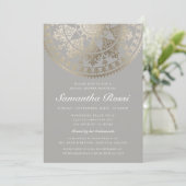 Custom Color Bridal Shower Einladungen Gold Foil (Stehend Vorderseite)