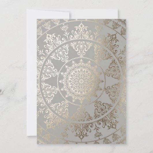 Custom Color Bridal Shower Einladungen Gold Foil (Rückseite)