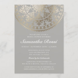 Custom Color Bridal Shower Einladungen Gold Foil